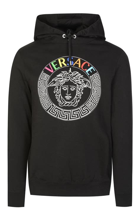 versace multicolor medusa hoodie|Versace t shirt medusa head.